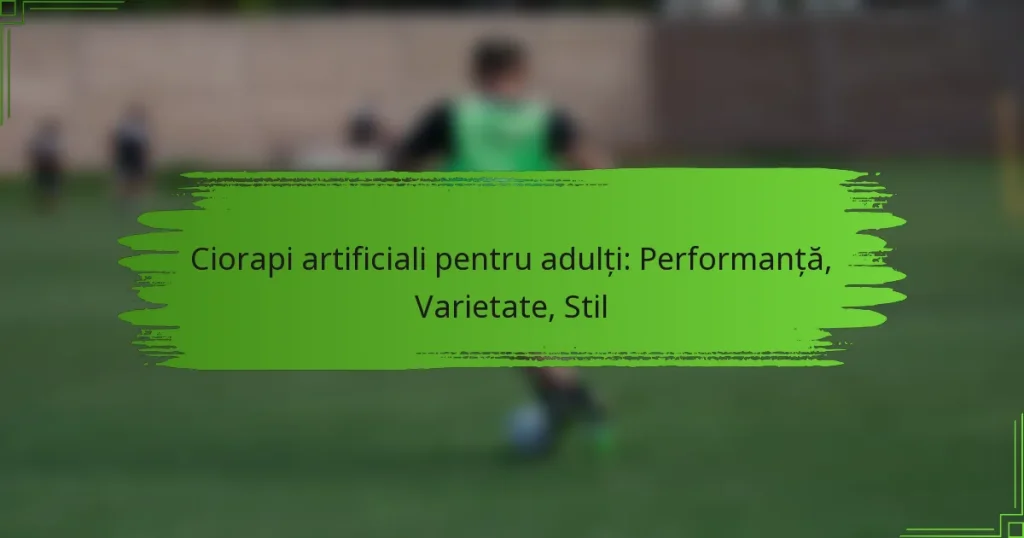 Ciorapi artificiali pentru adulți: Performanță, Varietate, Stil