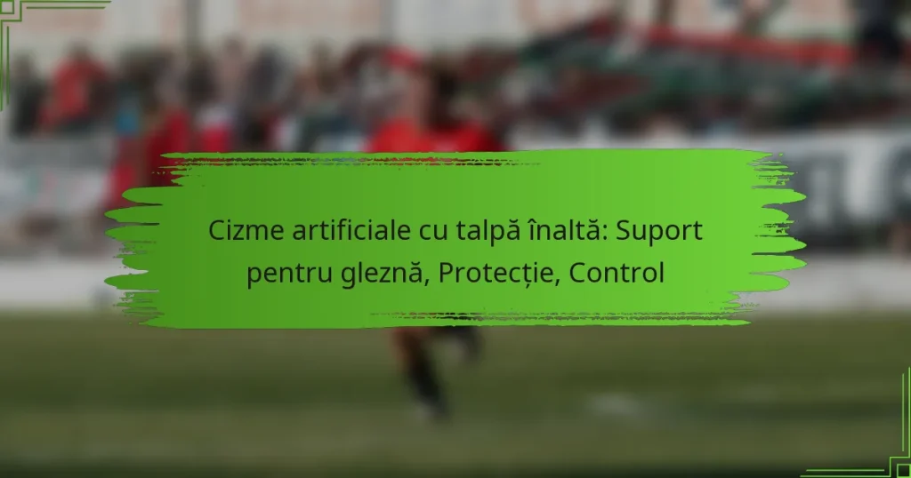 Cizme artificiale cu talpă înaltă: Suport pentru gleznă, Protecție, Control