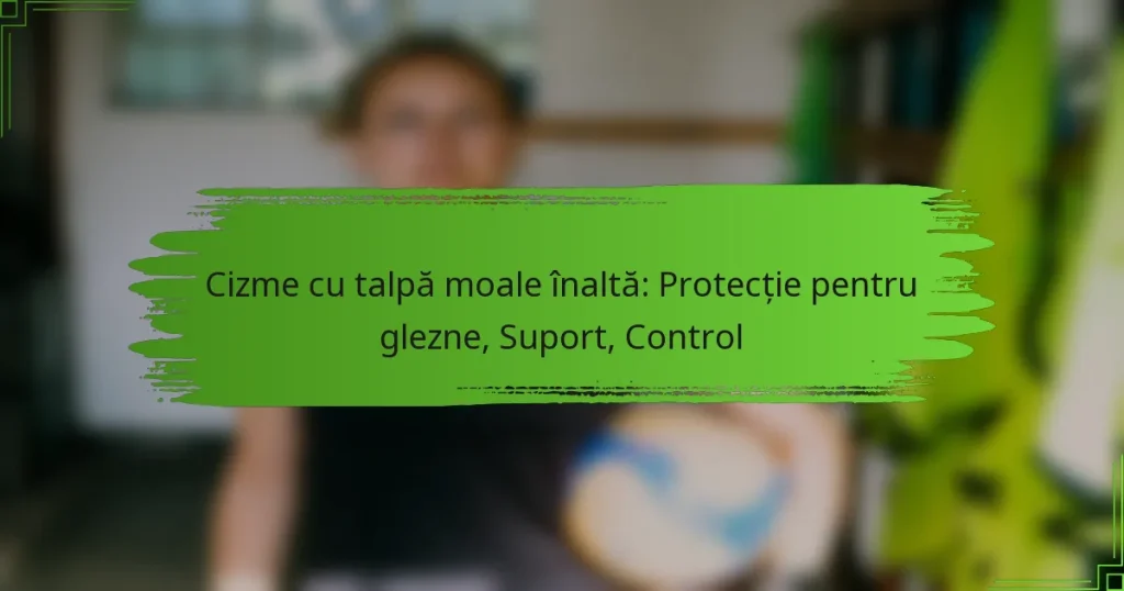 Cizme cu talpă moale înaltă: Protecție pentru glezne, Suport, Control