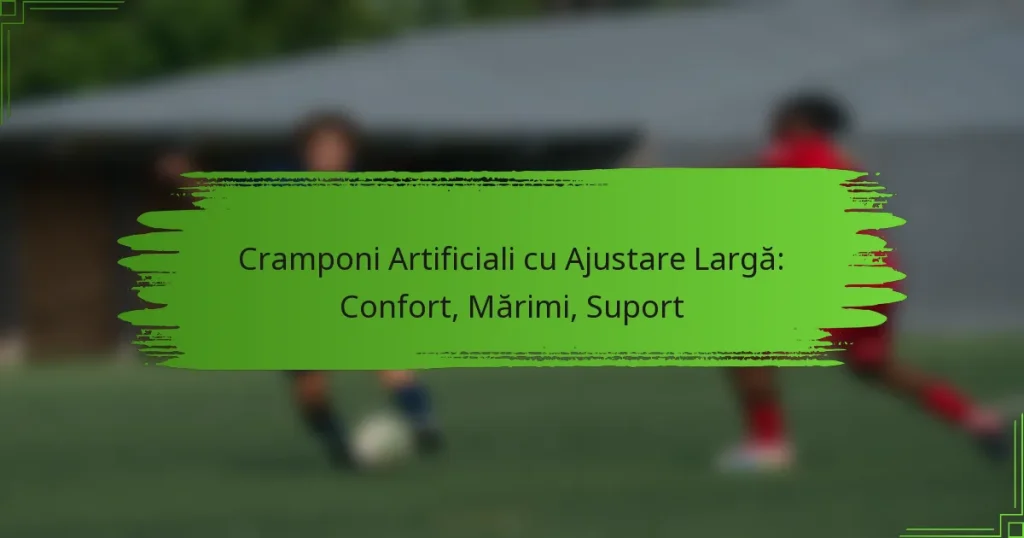Cramponi Artificiali cu Ajustare Largă: Confort, Mărimi, Suport