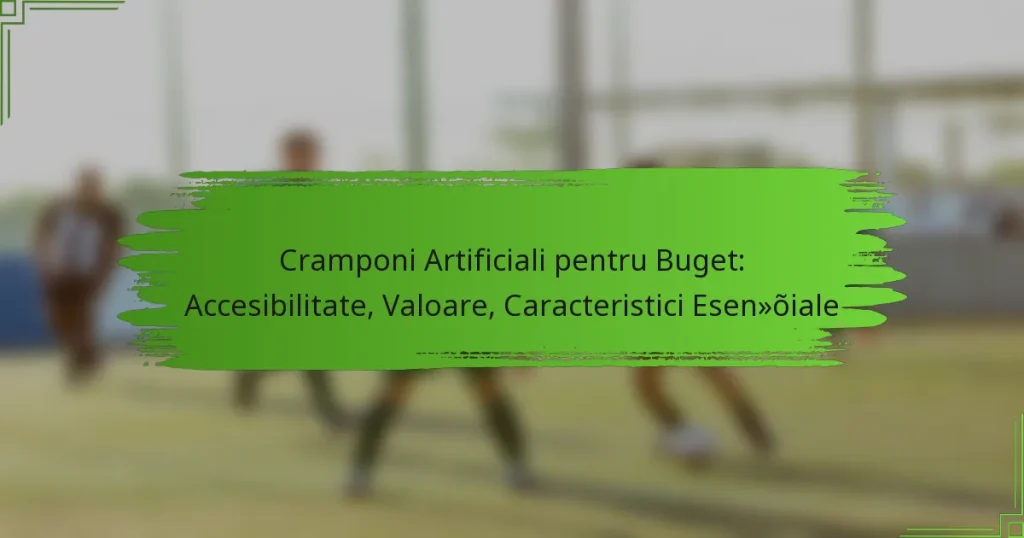 Cramponi Artificiali pentru Buget: Accesibilitate, Valoare, Caracteristici Esențiale