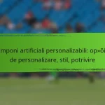 Cramponi artificiali personalizabili: opțiuni de personalizare, stil, potrivire