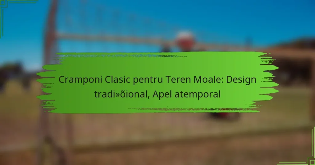 Cramponi Clasic pentru Teren Moale: Design tradițional, Apel atemporal