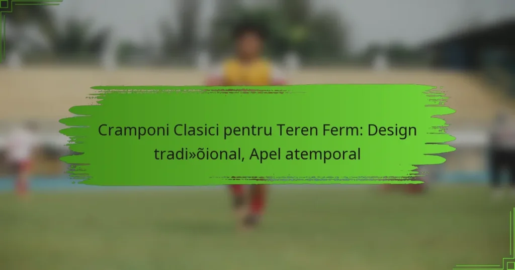 Cramponi Clasici pentru Teren Ferm: Design tradițional, Apel atemporal