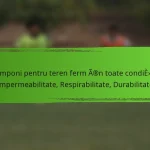 Cramponi pentru teren ferm în toate condițiile: Impermeabilitate, Respirabilitate, Durabilitate
