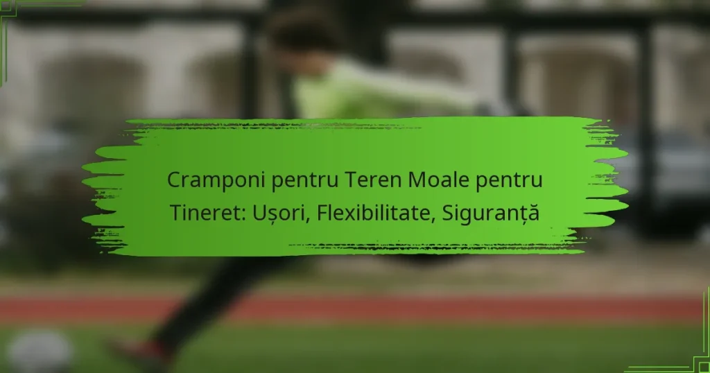 Cramponi pentru Teren Moale pentru Tineret: Ușori, Flexibilitate, Siguranță