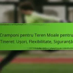 Cramponi pentru Teren Moale pentru Tineret: Ușori, Flexibilitate, Siguranță