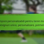Cramponi personalizabili pentru teren moale: designuri unice, personalizare, potrivire