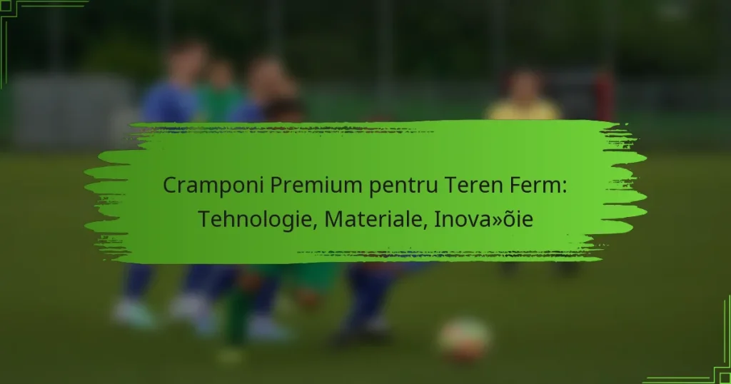 Cramponi Premium pentru Teren Ferm: Tehnologie, Materiale, Inovație